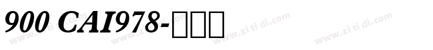 900 CAI978字体转换